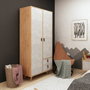 Hanah Home Armario Suwon Roble y Gris